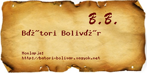 Bátori Bolivár névjegykártya